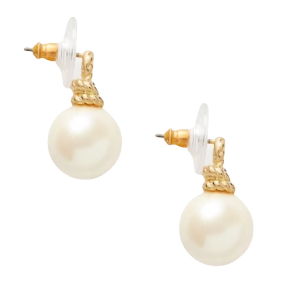 KATE SPADE • Sailor’s Knot Pearl Pendant Matching Necklace and Earrings Set - Picture 8 of 9